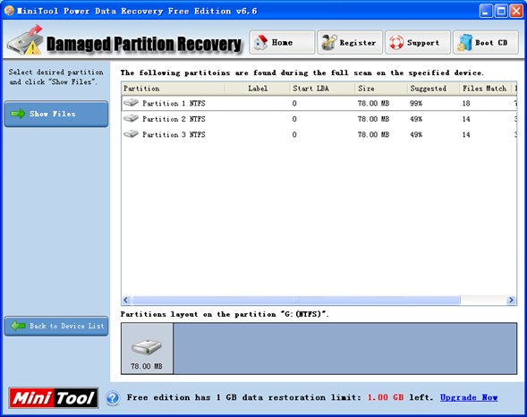 Email data recovery free edition3