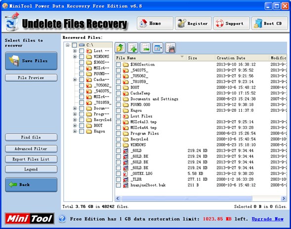 Recover deleted emails2