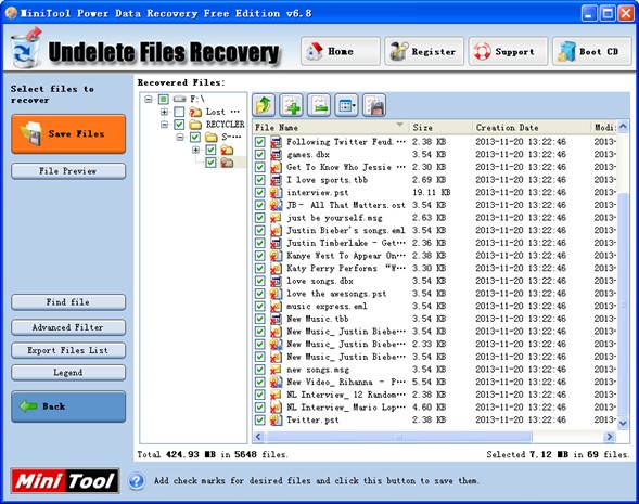 Recover deleted email files2