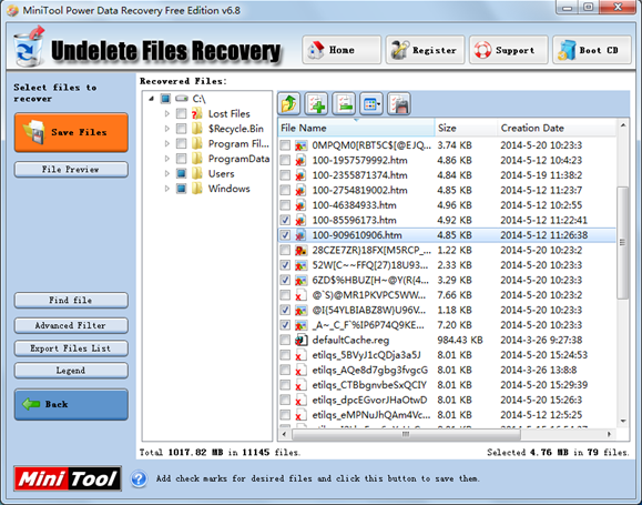 outlook-email-recovery-software-undelete-files-recovery-check-files-interface